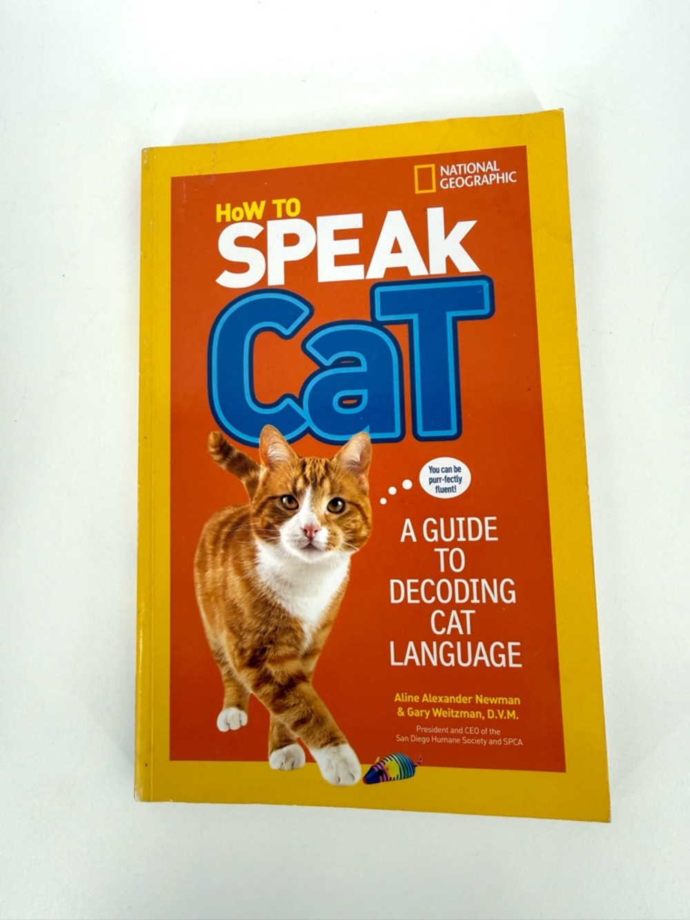 National Geographic Cat Language Guide - Orange & Blue Cover